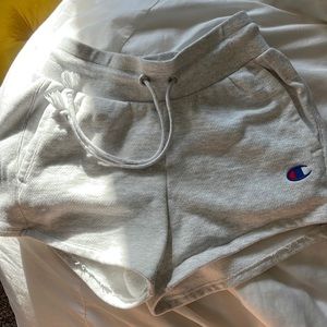 Heathered Grey Champion Women’s Reverse Weave Shorts (size S)